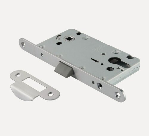 Изображение товара Дверная защелка бесшумная Archie LP 5112 CL 99 (мат. хром) под ручку и ключевой цилиндр