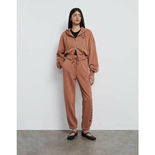 фото Брюки спортивные gloria jeans, размер xxs/158 (36-38), коричневый
