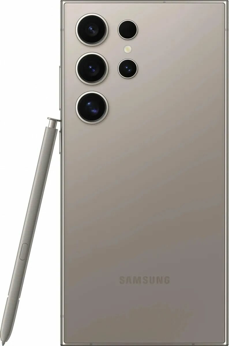 Смартфон Samsung Galaxy S24 Ultra, 12/256GB, Dual nano SIM, Titanium Gray — фото 1