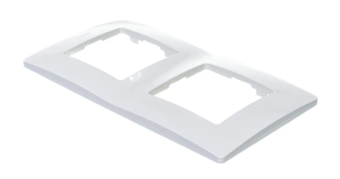 672502 ETIKA Рамка 2 поста БЕЛ — фото 1