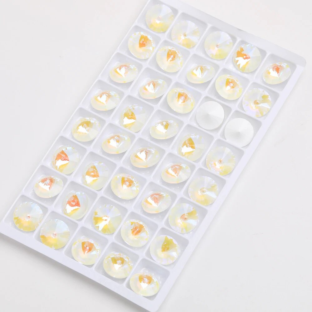 Стразы Rivoli Мокко 8-14 мм Crystal MI 10mm 10pcs
