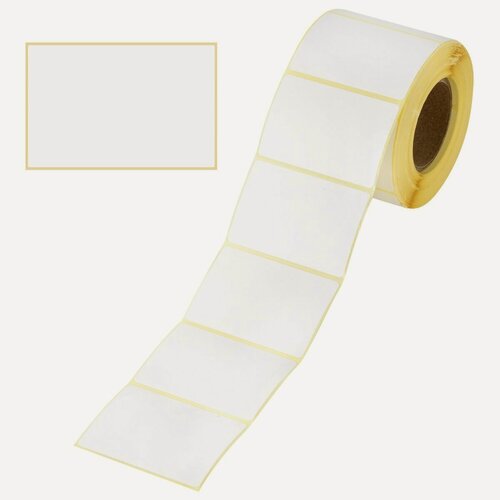 Изображение товара Термотрансферные этикетки бумажные полуглянцевые, 58х40мм, 700шт. в рулоне (52201), 8 рулонов