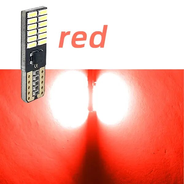 Светодиодный стоп-сигнал T10 Red 12V 24 SMD
