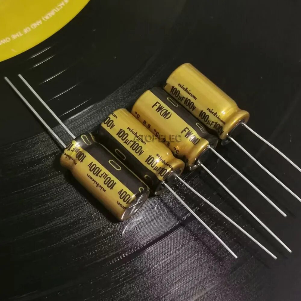 Nichicon FW серия электролитических конденсаторов Hi-Fi аудио, 100uF 100V