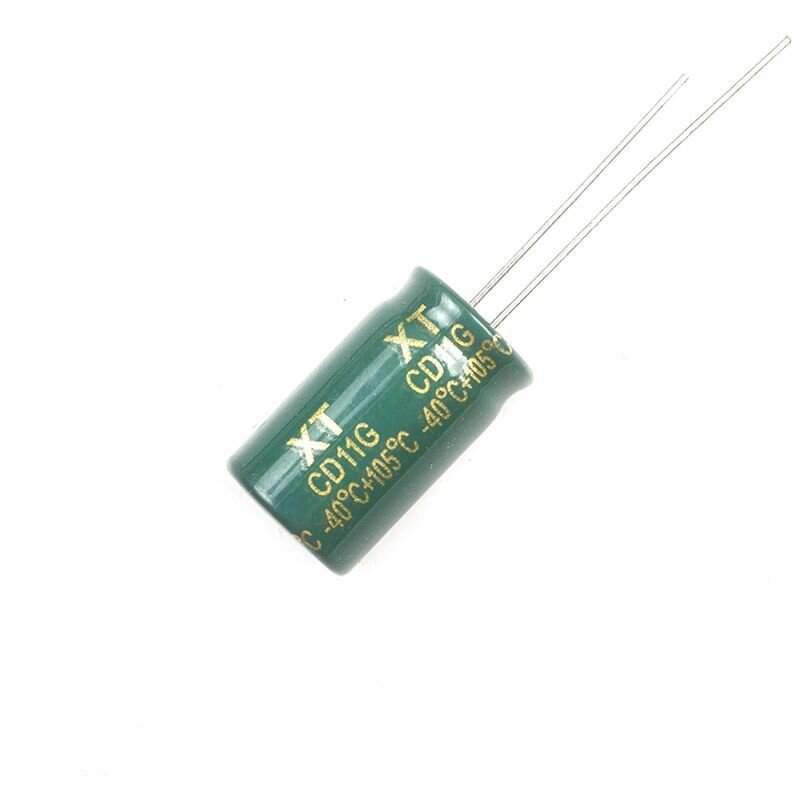 2 шт, Конденсатор электролитический 250В-10мкФ (1uF-250V, -40+105C, 10x18мм)0