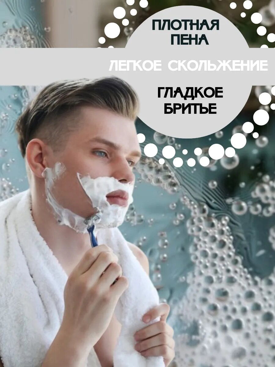 Пена Для Бритья Пена для бритья Ментол для чувствительной кожи, 200 мл