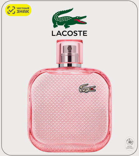 Изображение товара Туалетная вода LACOSTE Rose Sparkling L.12, женская, цветочный фруктовый аромат, 100 мл