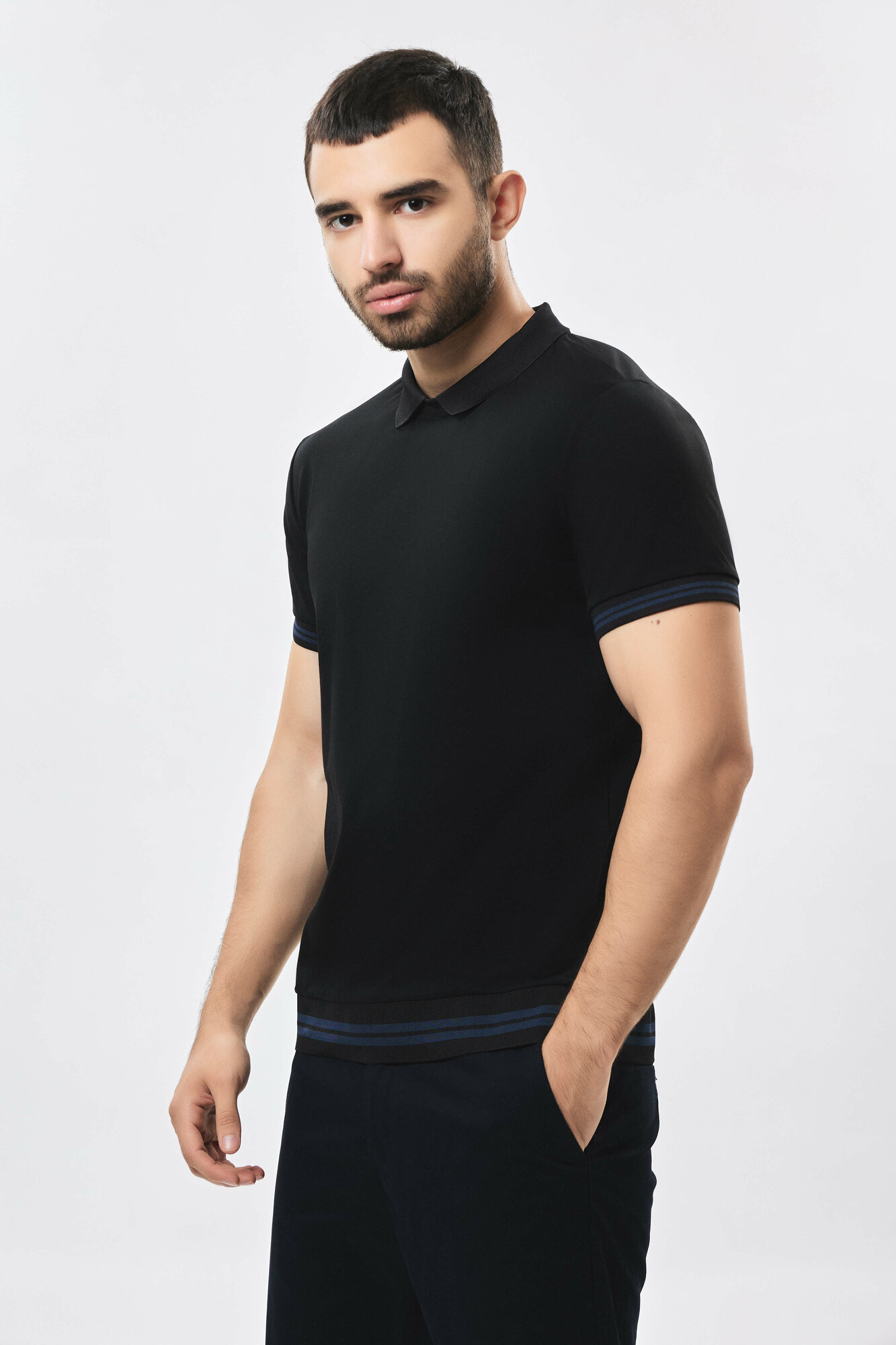 Поло спортивное TERRA PRO TERRA PRO, 1 шт., размер M, black — фото 1