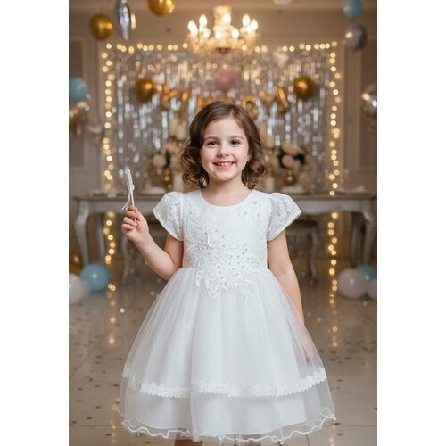 фото Платье мама в теме базовая коллекция, размер 18, 0101 white