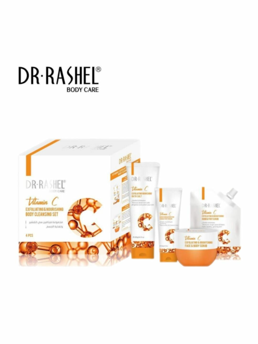 Набор Dr.Rashel "Vitamin С Brightening", 4 в 1, для всех типов кожи