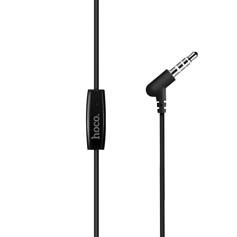 Проводные наушники-вставки с микрофоном Hoco M19 черный