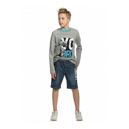 фото Шорты д/мал pelican bgh4163/синий(41), разм.128 , рост 122-128