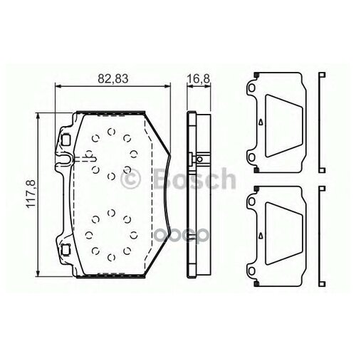 фото К-т дисков. тормоз. колодок bosch 0986494352