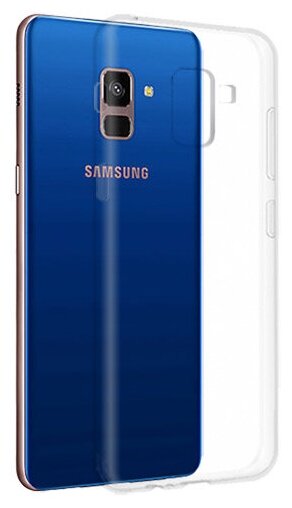 Силиконовый чехол для Samsung Galaxy A8 (2018) A530 прозрачный 1.0 мм