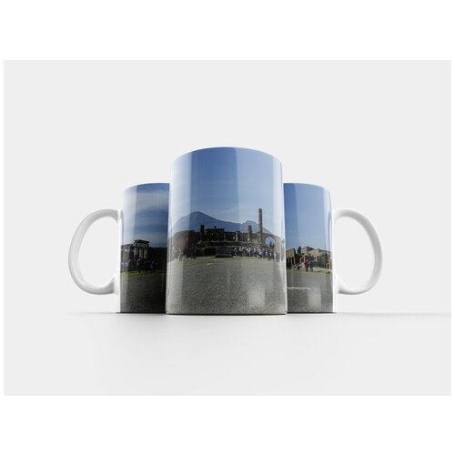 фото Кружка "помпеи, городская площадь, везув" 320 мл lotsprints