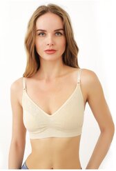 Топ Intimidea Silhouette Bra con jacquard, skin (бежевый), 2-S/M