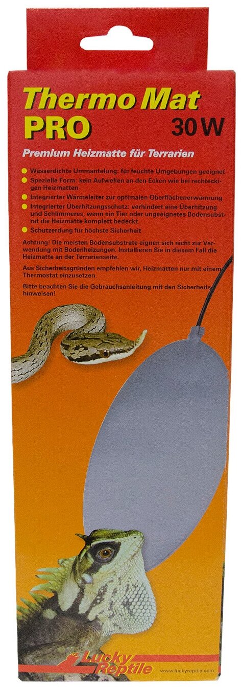 Термоковрик для террариума LUCKY REPTILE "PRO 30Вт", 50x30см (Германия)