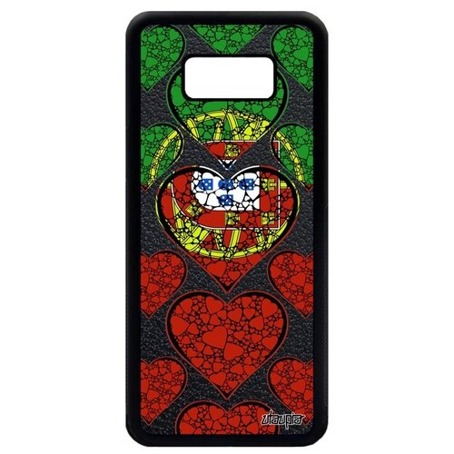 фото Красивый чехол на // galaxy s8 plus // "флаг португалии с сердцем" государственный патриот, utaupia, цветной