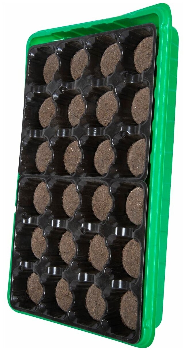 Комплект для выращивания рассады 24 таблетки, б/к - фотография № 3