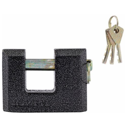 фото Замок навесной нора-м зн-406 - серый - 90 мм