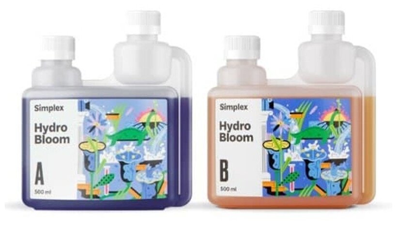 Удобрения Simplex Hydro Bloom A+B 500 мл для гидропоники, цветение - фотография № 5