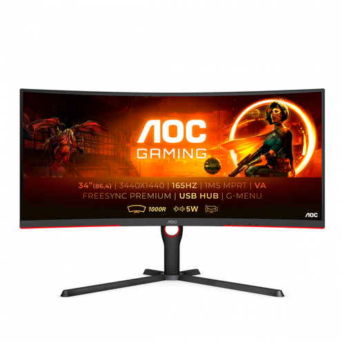 Игровой монитор AOC GAMING CU34G3S/BK