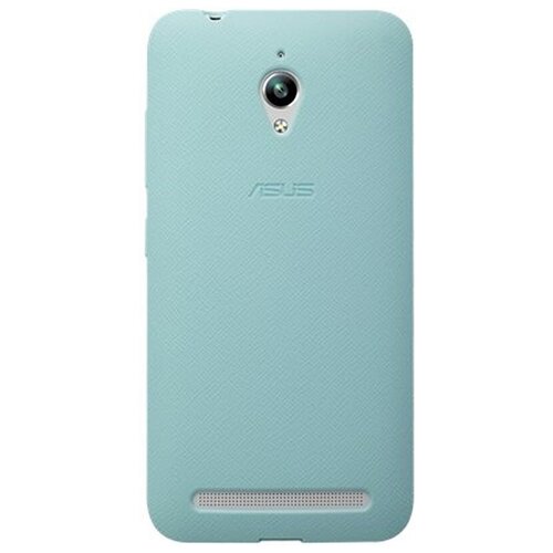 чехол asus для zenfone a500 pf 01 color case голубой 90xb00ra bsl2i0 Чехол-бампер Asus для Asus ZenFone GO ZC500TG, Полиуретан, Голубой 90XB00RA-BSL3S0