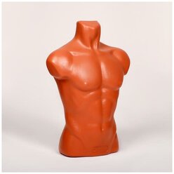 Торс мужской «Карон» 62×85 см, объём 85 см, цвет оранжевый