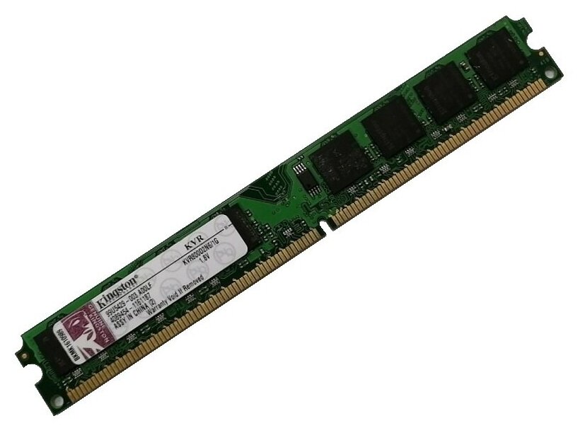 ОЗУ Dimm 1Gb PC2-6400(800)DDR2 Kingston KVR800D2N6/1G 99U5431-xxx. xxxx