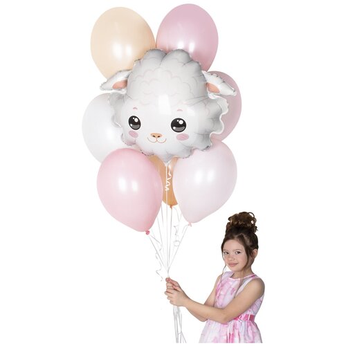 фото Набор воздушных шаров овечка /набор воздушных шаров/воздушные шары с днем рождения шариков