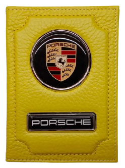 Обложка для автодокументов Porsche Design 1-6-711, желтый