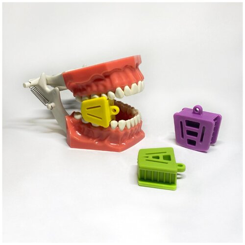 Стоматологический набор мягких прикусных блоков (роторасширителей) Arma Dental Kit 23 из силиконовой резины (3 предмета)