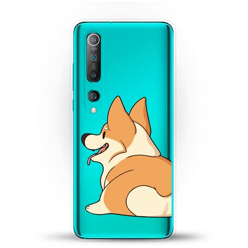 фото Силиконовый чехол корги на xiaomi mi 10 andy & paul