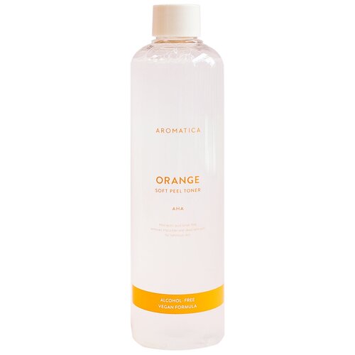 Отшелушивающий тоник для лица с апельсином AROMATICA Orange Soft Peel Toner 350ml