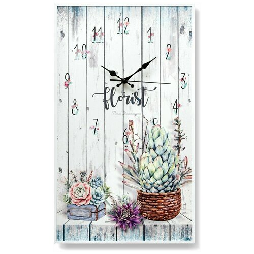 фото Настенные часы "florist" 58*34 3d decor