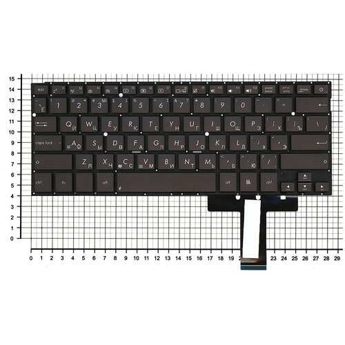 Клавиатура для ноутбука Asus UX31 UX31A UX32 черная под подсветку плоский Enter клавиатура для ноутбука asus q552 черная под подсветку