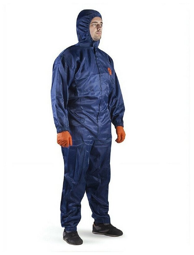 Комбинезон многоразовый защитный с капюшоном Jeta Safety JPC75b синий р ...