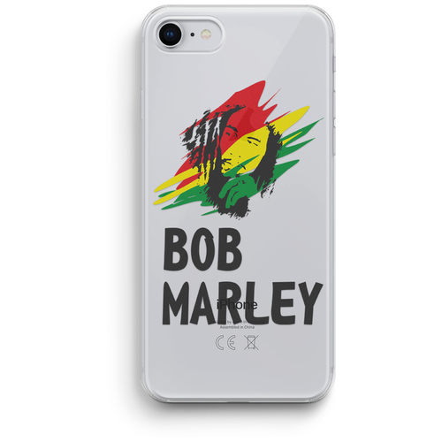 фото Чехол для iphone 7/8/se 2020 "bob marley", прозрачный uncle dad