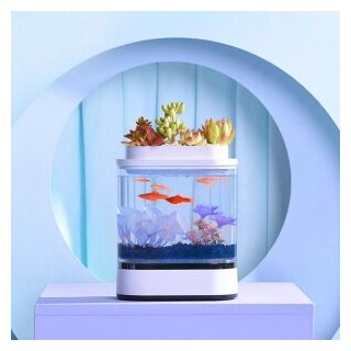 Акваферма Xiaomi Geometry Mini Lazy Fish Tank Pro C300 - фотография № 9