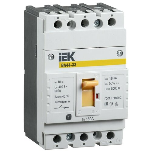 Автоматический выключатель ВА44 33 3Р 125А 15кА. SVA4410-3-0125 IEK (3шт.)