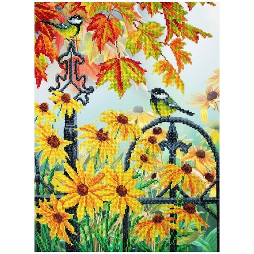 фото Набор для вышивания паутинка б-1298 краски осени