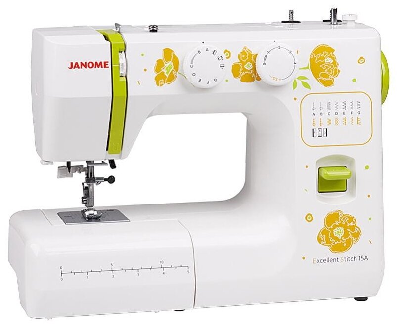 Швейная машина Janome Excellent Stitch 15A белый - фотография № 1