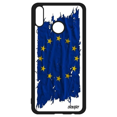 фото Чехол на мобильный honor 8x, "флаг европы на ткани" страна государственный utaupia