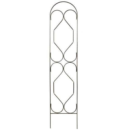 Шпалера садовая металлическая для растений (для сада) Ромб-2 разборная бронза, труба d=10мм, рисунок проволока 4мм.