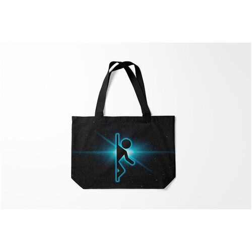 фото Сумка-шоппер / 46х35 см / геймерам / portal space burnettie