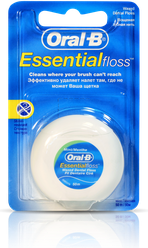 Зубная нить Oral-B Essential Floss вощеная, Мята, 50 м.