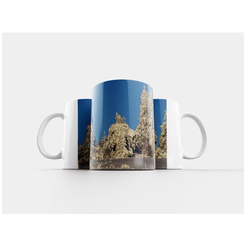 фото Кружка "зима, зимний лес, снег" 320 мл lotsprints