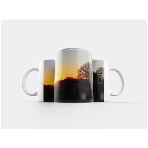 фото Кружка "восход солнца, зима, солнце" 320 мл lotsprints
