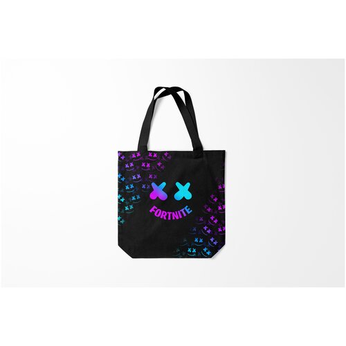 фото Сумка-шоппер / 40х40 см / геймерам / fortnite x marshmello burnettie