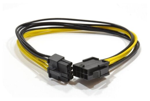 Удлинитель кабеля питания Cablexpert , PCI-Express 6+2pin M/ PCI-Express 8pin F, 30см